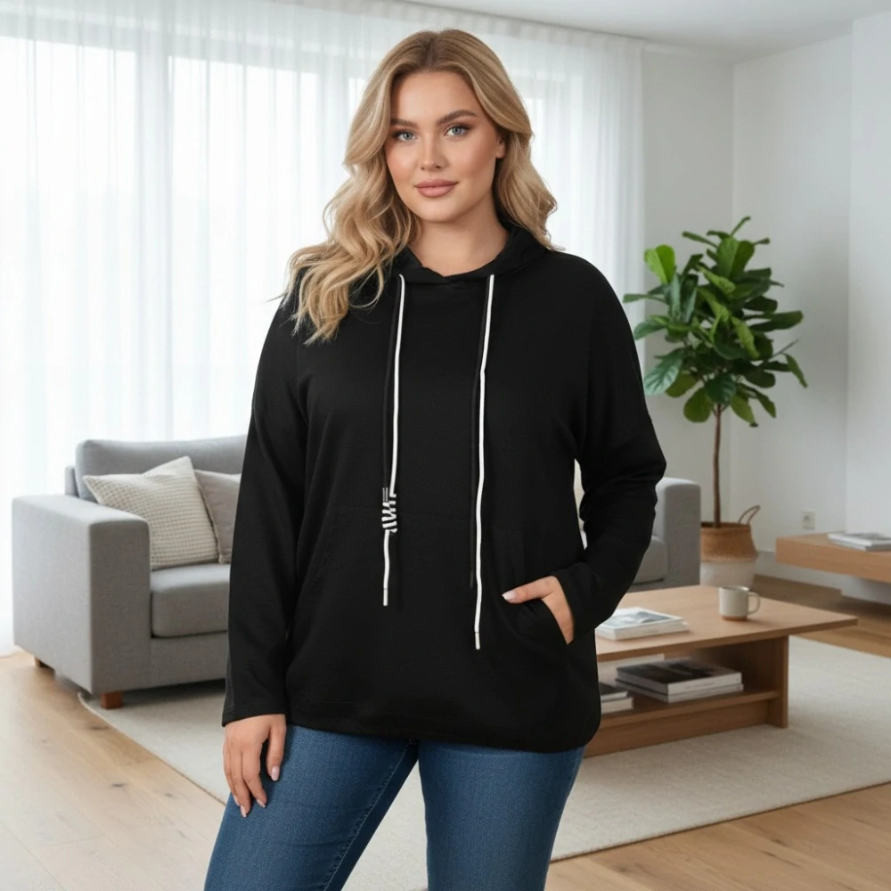 Dámská mikina Eli XL-XXXL - černá