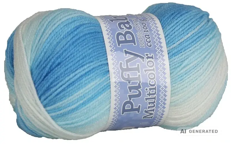 Příze Puffy baby NGM 524 modrá mix