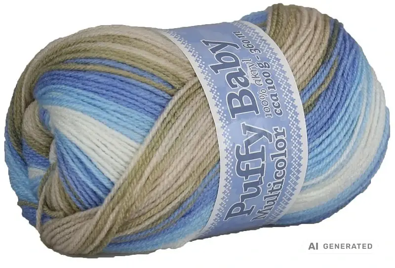 Příze Puffy baby NGM 527 modrohnědá