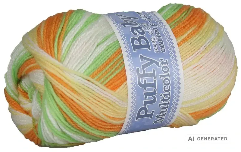 Příze Puffy baby NGM 530 oranžovozelená