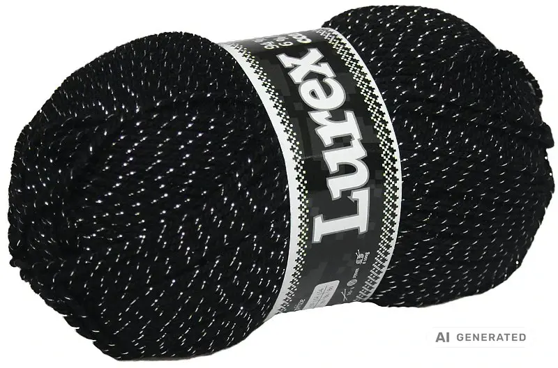 Příze Lurex NGM 901 G černá s stříbrným