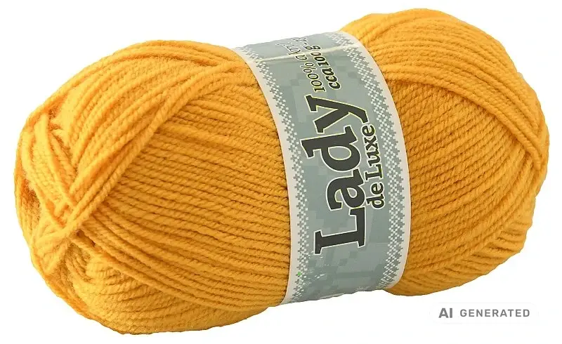Příze Lady de luxe 1102 hořčice