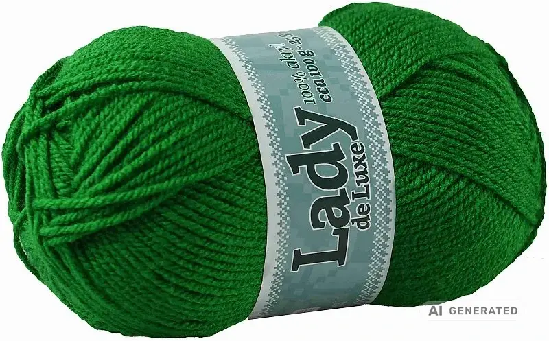 Příze Lady de luxe 1120 zelená