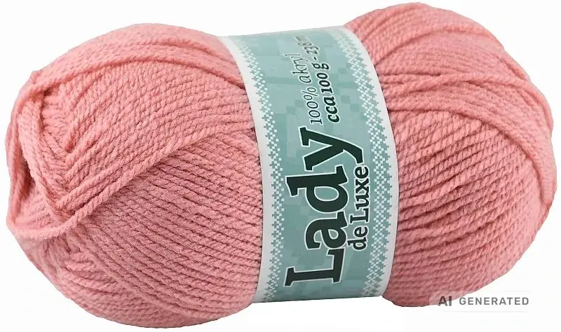 Příze Lady de luxe 1121 lososovo růžová