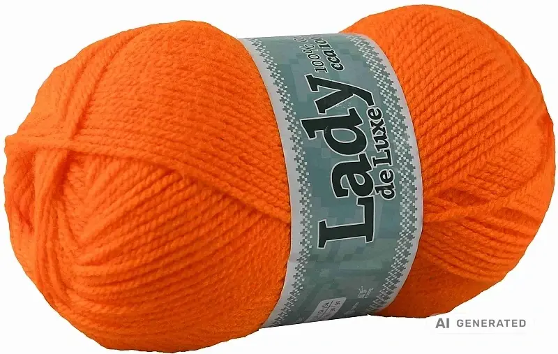 Příze Lady de luxe 1147 neon oranžová