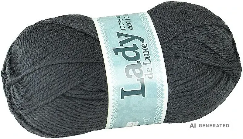 Příze Lady de luxe 1161 tmavě šedá
