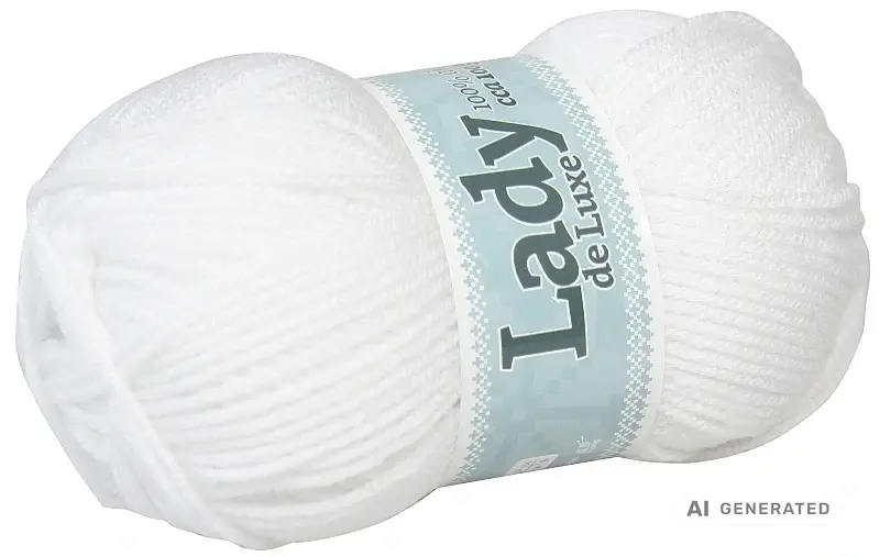 Příze Lady de luxe 900 bílá