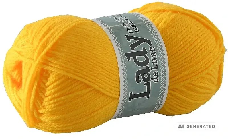 Příze Lady de luxe 929 tmavá žlutá