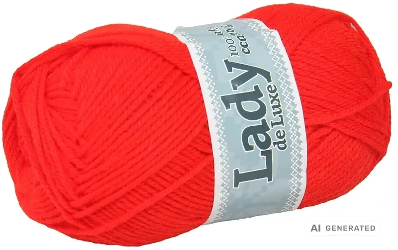 Příze Lady de luxe 932 červená
