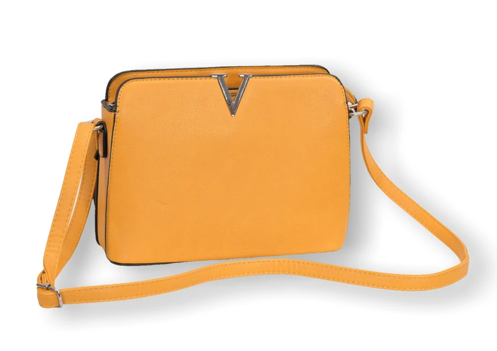 Dámská žlutá malá kabelka Monica & Co. crossbody i na rameno T1125