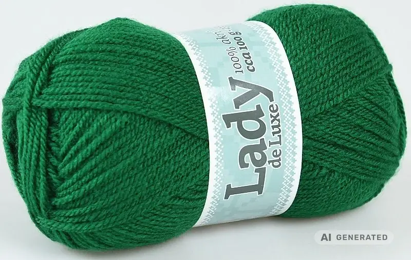 Příze Lady de luxe 968 zelená