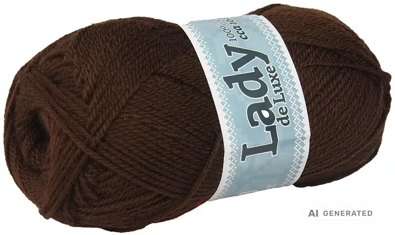 Příze Lady de luxe 983 hnědá