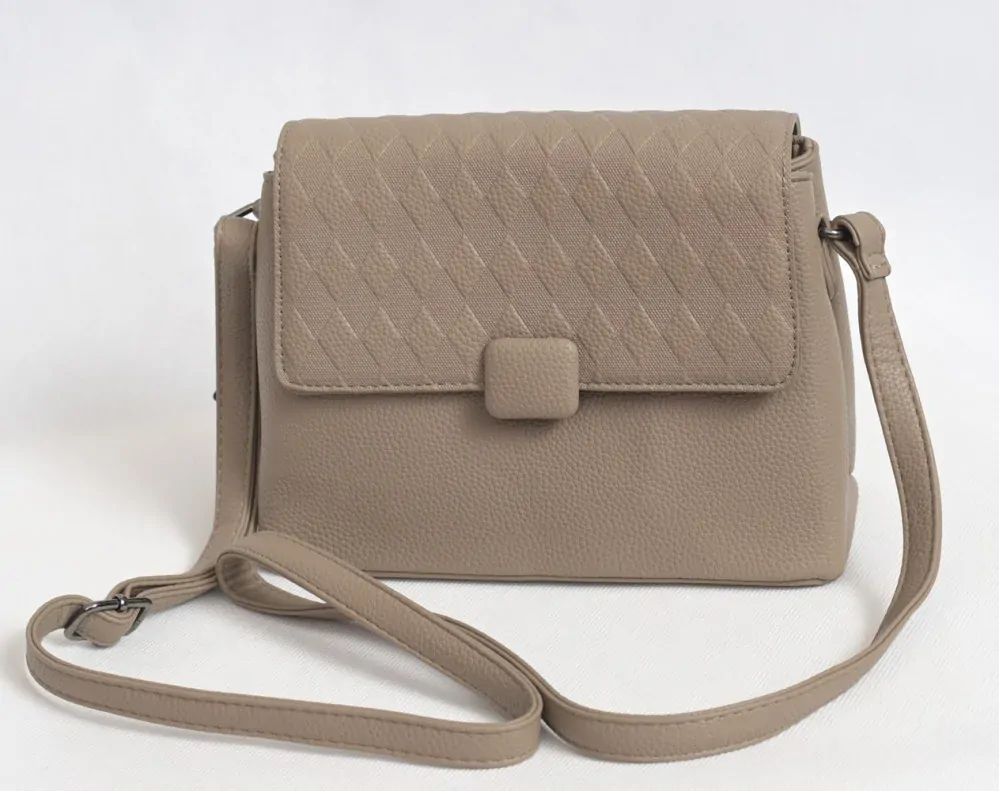 Dámská malá béžová kabelka ILF crossbody i na rameno U1128