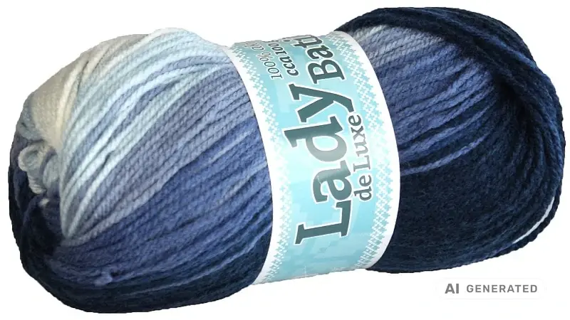 Příze Lady de luxe batik 613 modrý mix