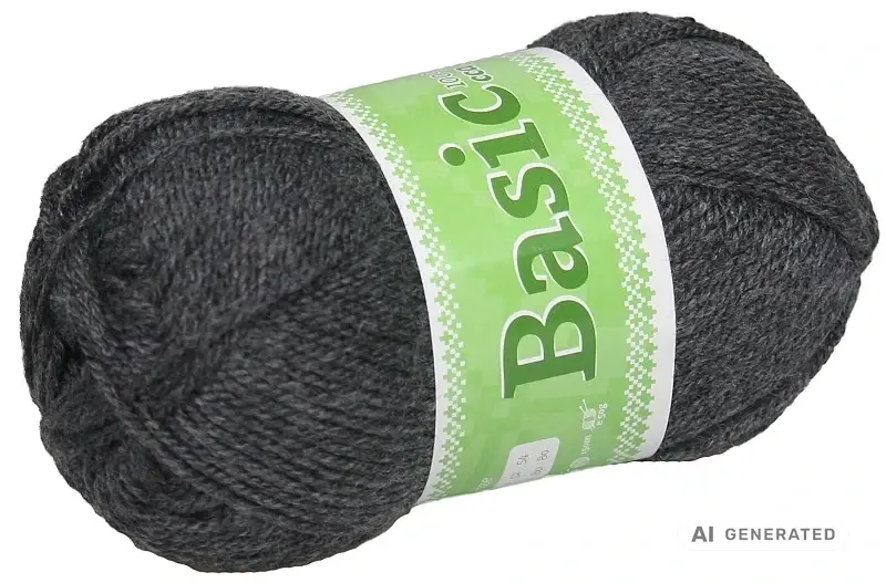 Příze Basic 909 černošedá