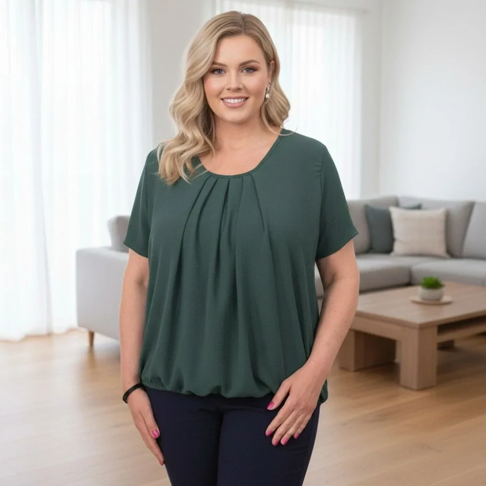 Dámské zelené triko Ula XXL-4XL