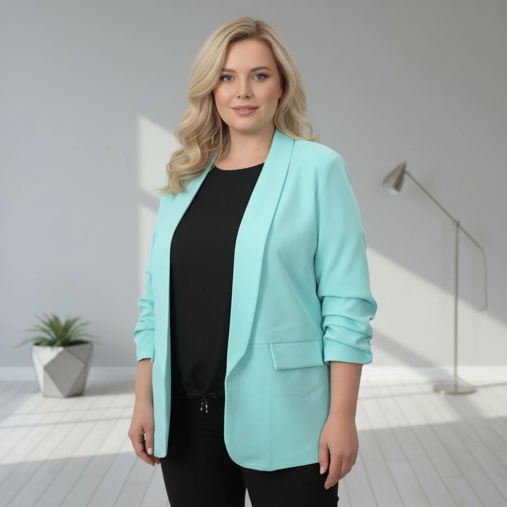 Dámské sako Elsa tyrkysové M3494