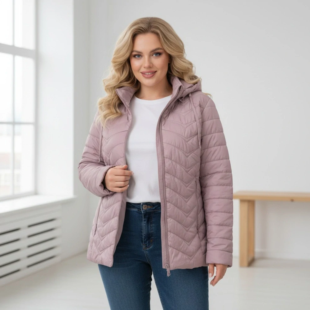 Dámská jarní bunda Ellen Rose barva lila 959