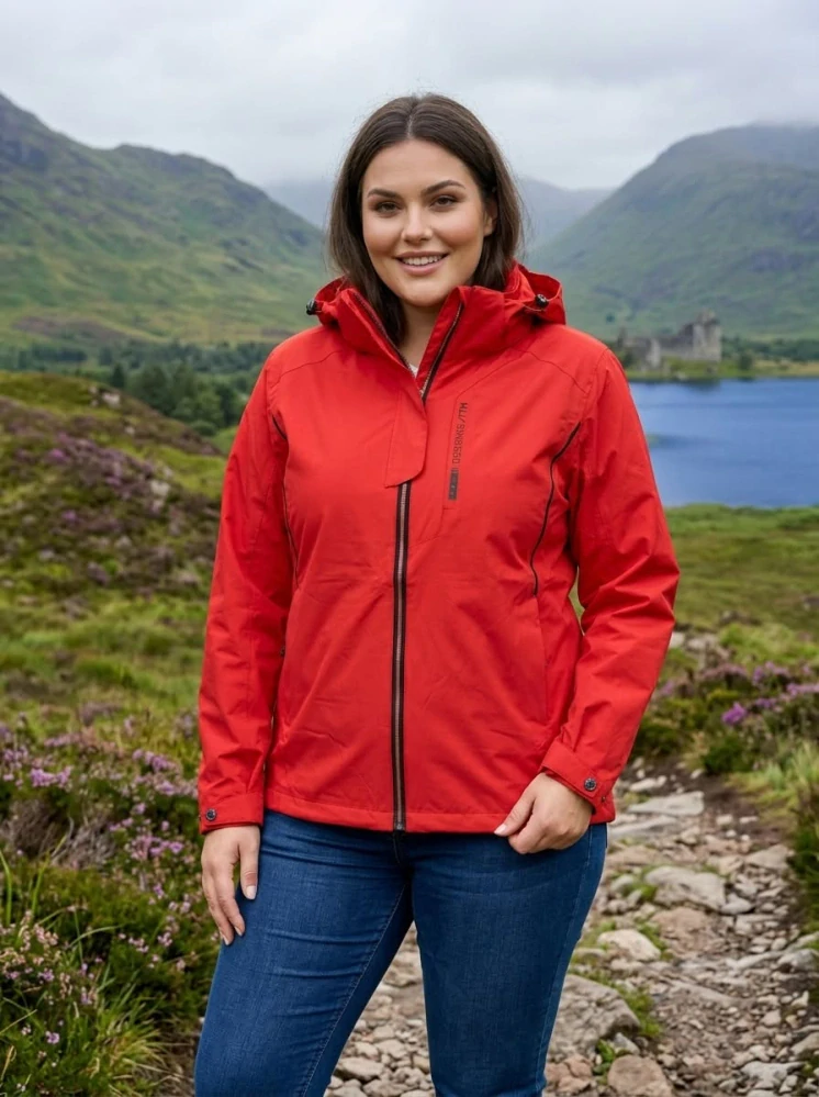 Dámská červená outdoorová bunda Temster XL–4XL 944
