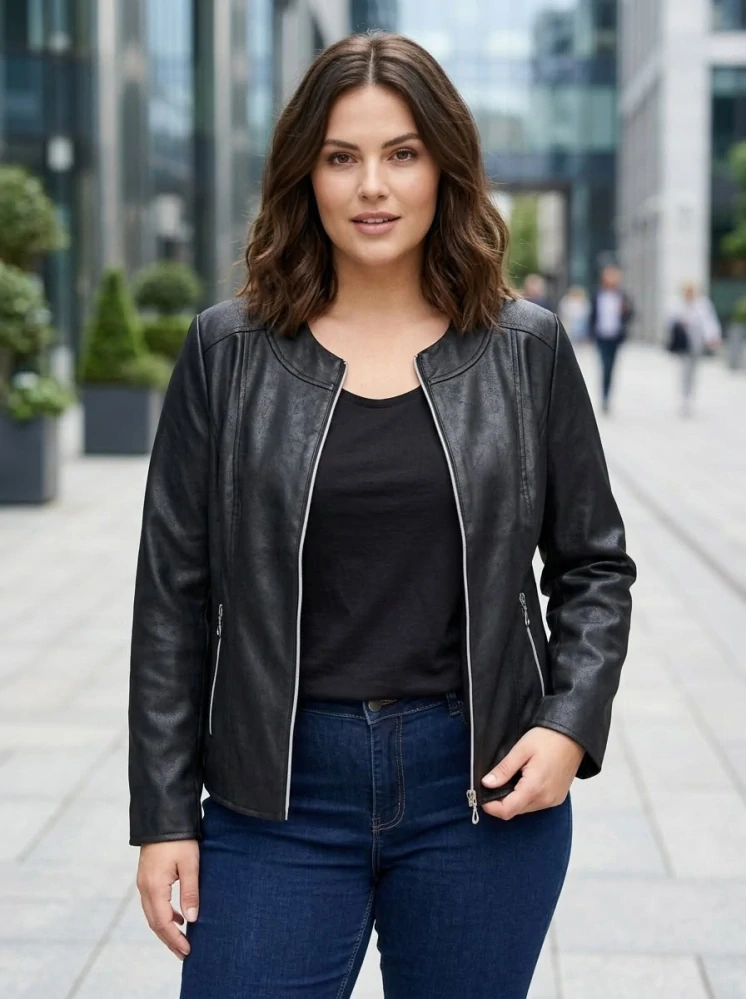 Dámská elegantní černá bunda Anna 939