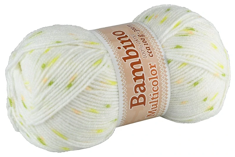 Bambino multicolor NGM 989 - bílá žlutá zelená tečky 9945
