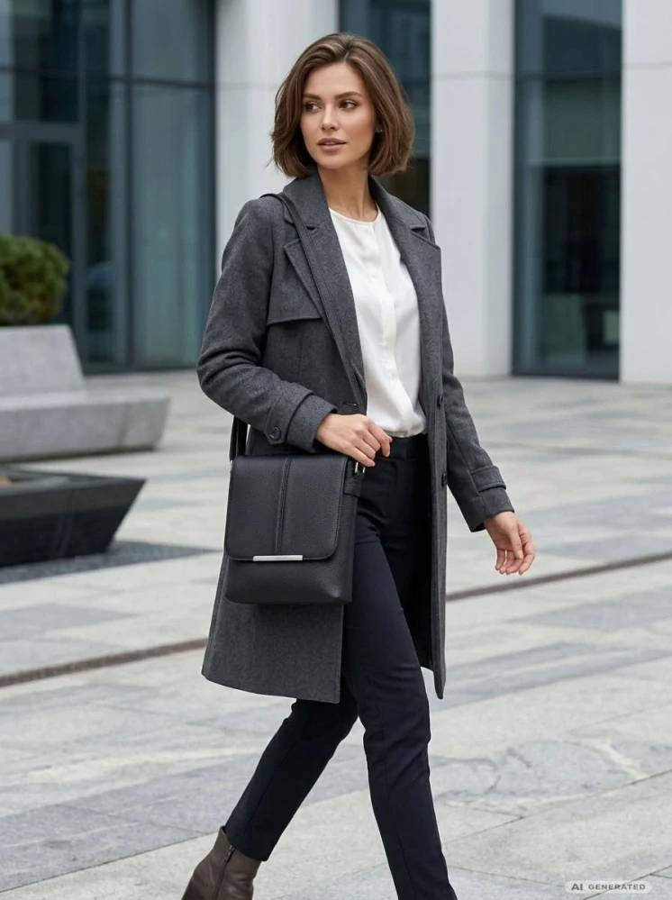 Černá crossbody kabelka Tessra L4879