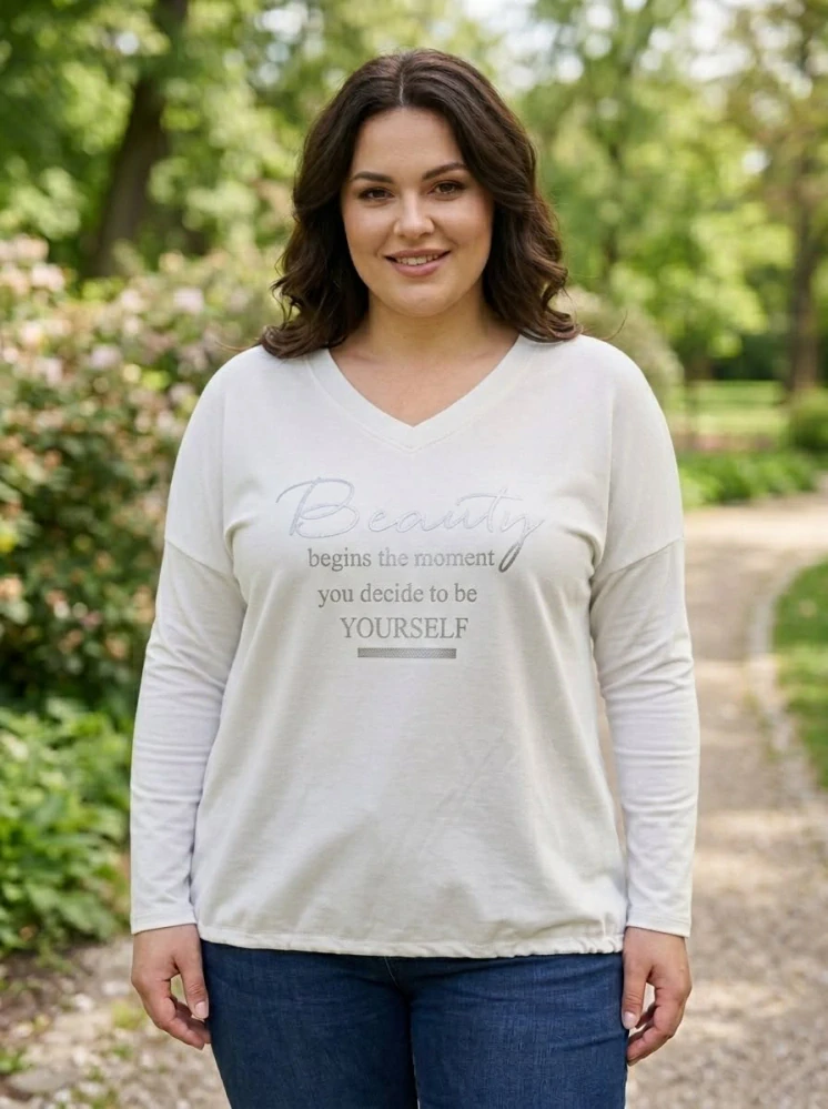 Dámská mikina Ilda bílá K839