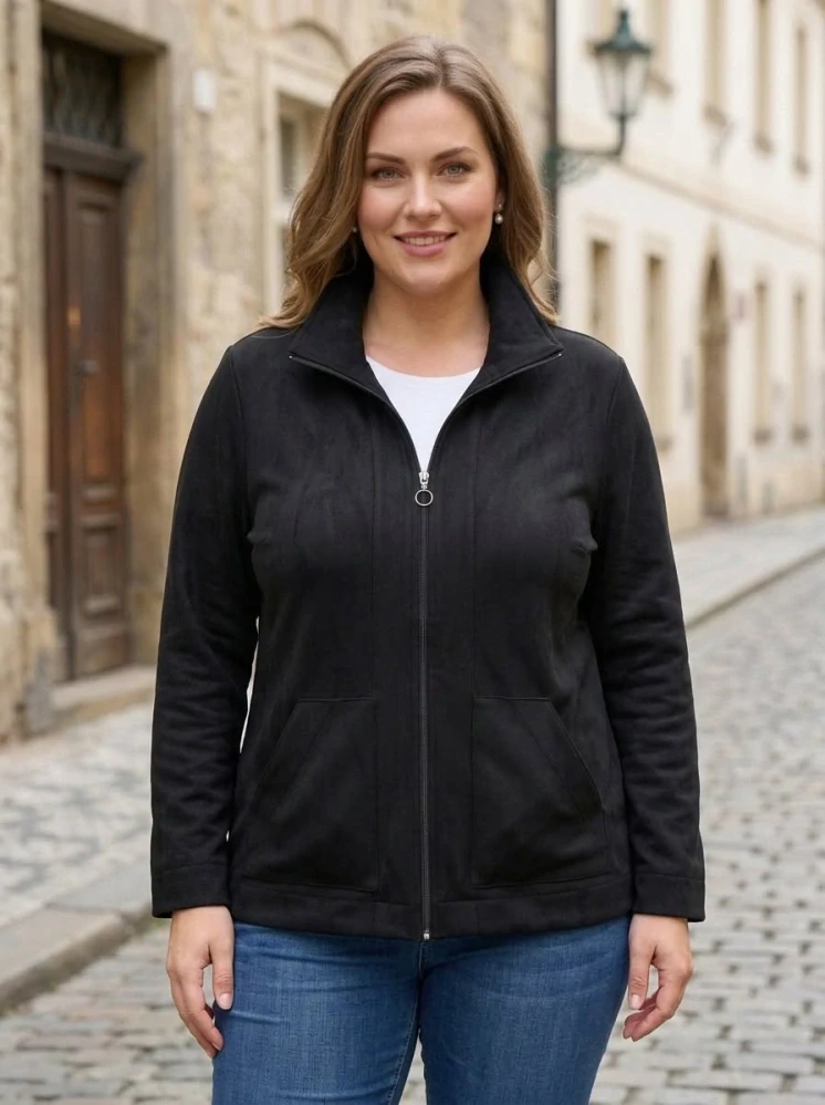 Dámská elegantní černá bunda Barča 729