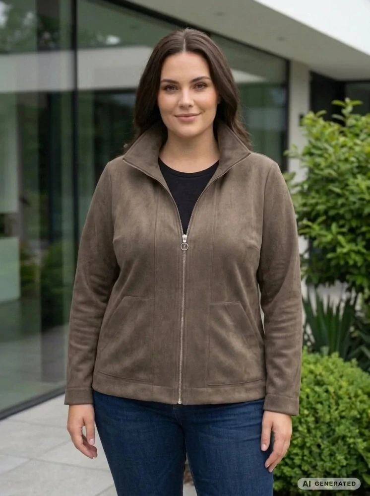 Dámská elegantní khaki bunda Barča 728