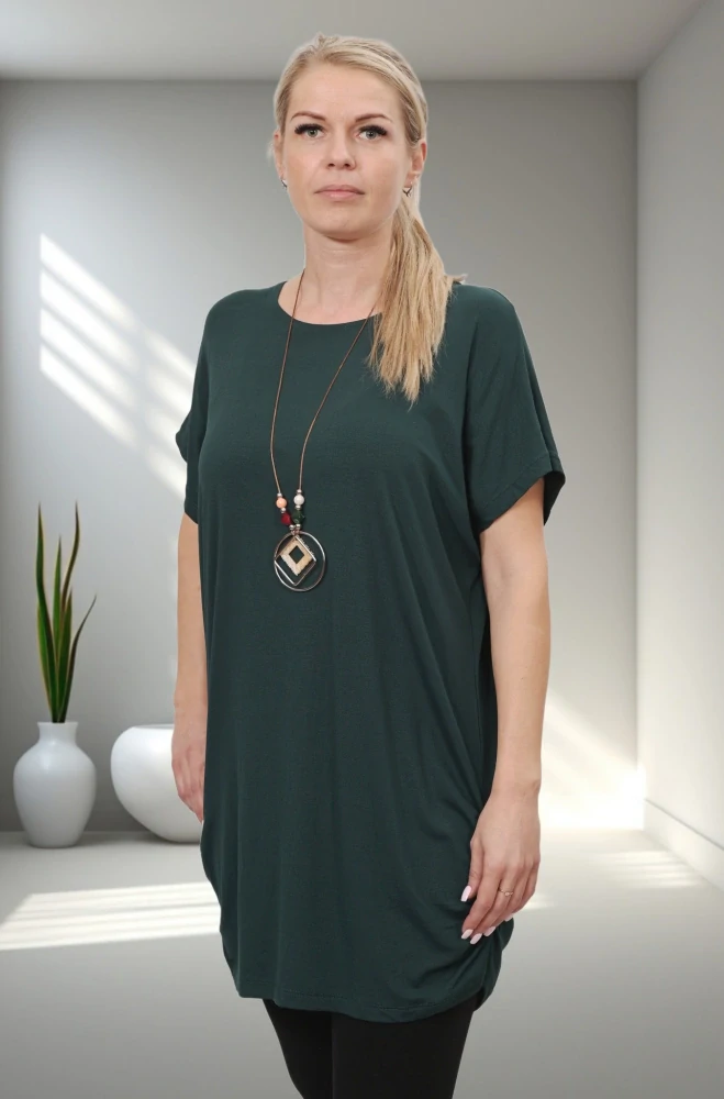 Dámské zelené šaty nadměrná univerzální velikost XL - XXXL R1334