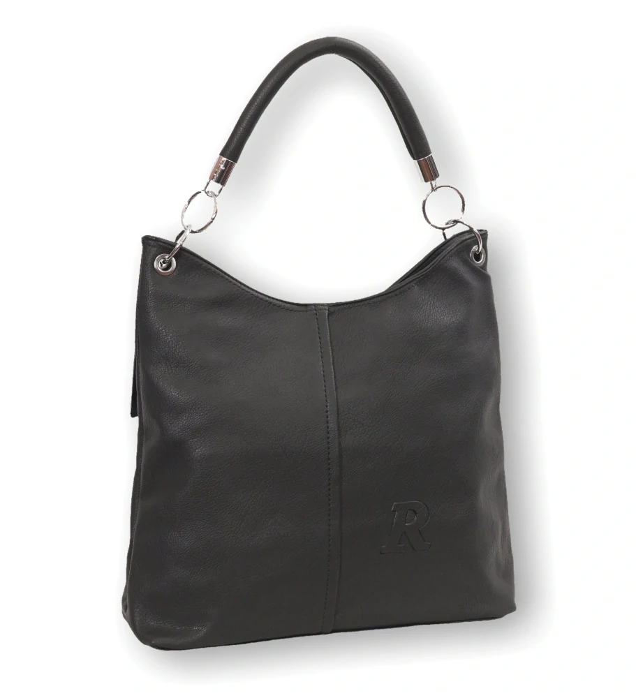 Dámská černá shopper kabelka Tessra do ruky i na rameno S3520