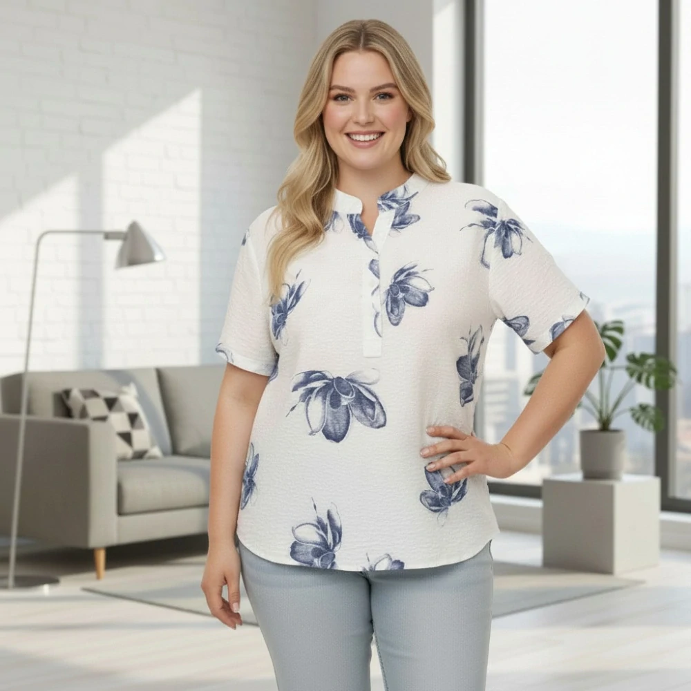 Dámská béžová bavlněná košile uni velikost L - XXL P1594