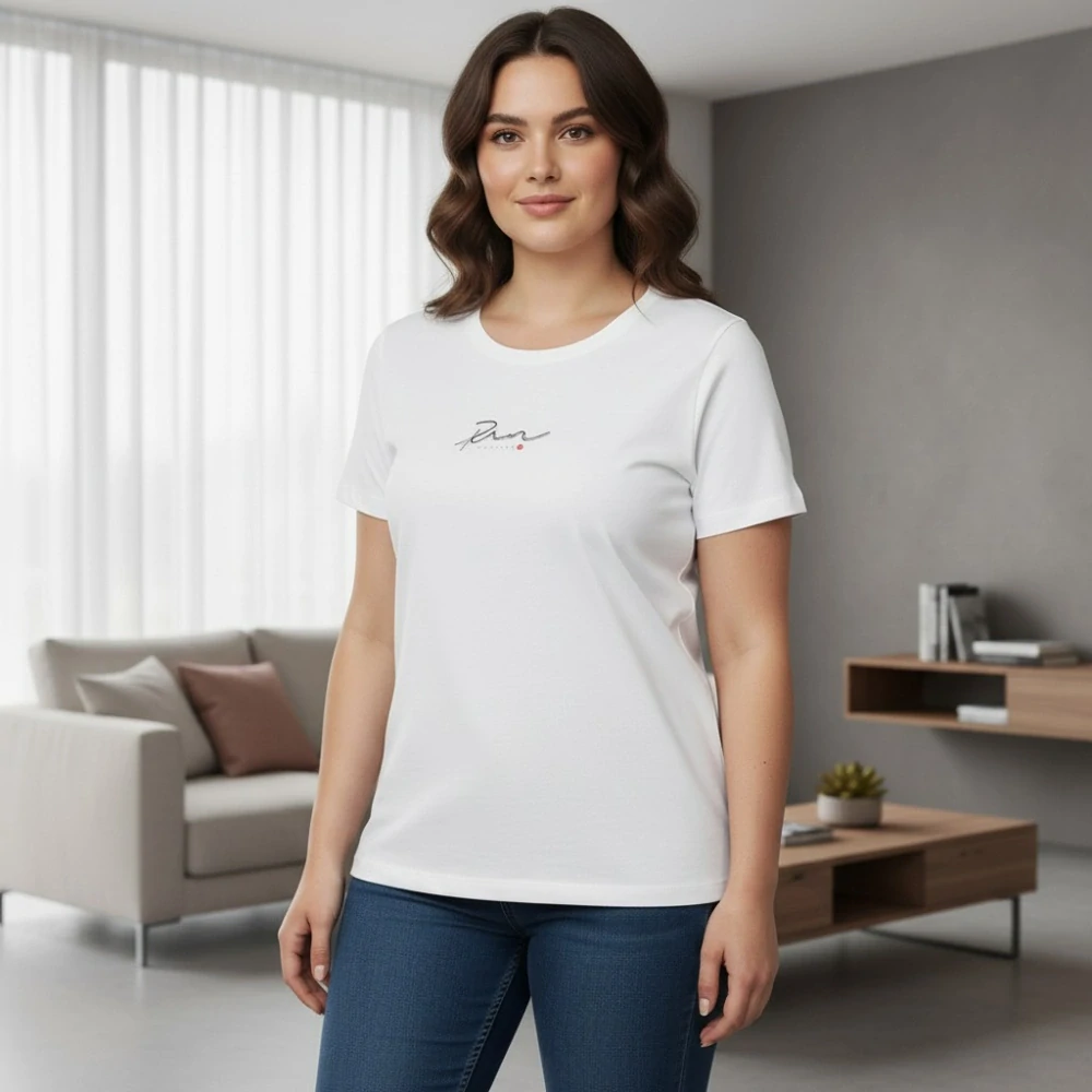 Dámské bílé pružné sportovní triko Benter R1600