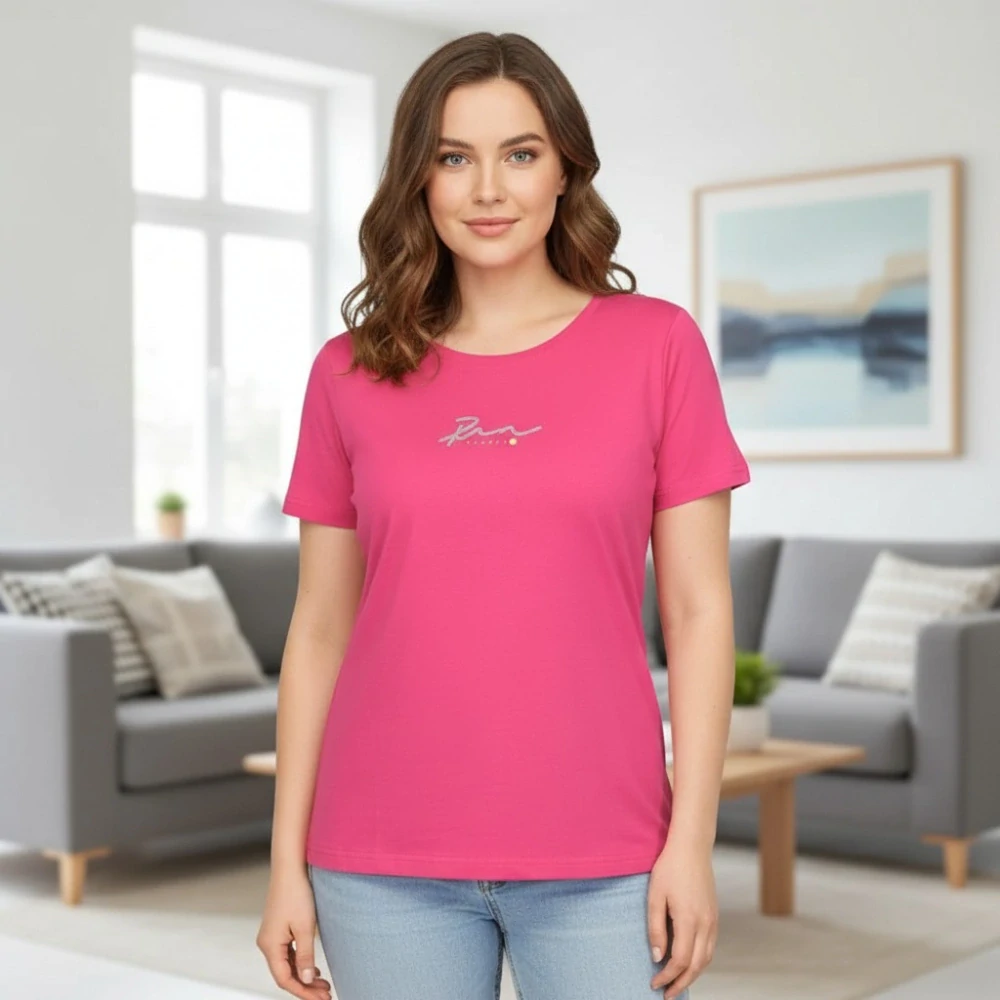 Dámské růžové pružné sportovní triko Benter R1603