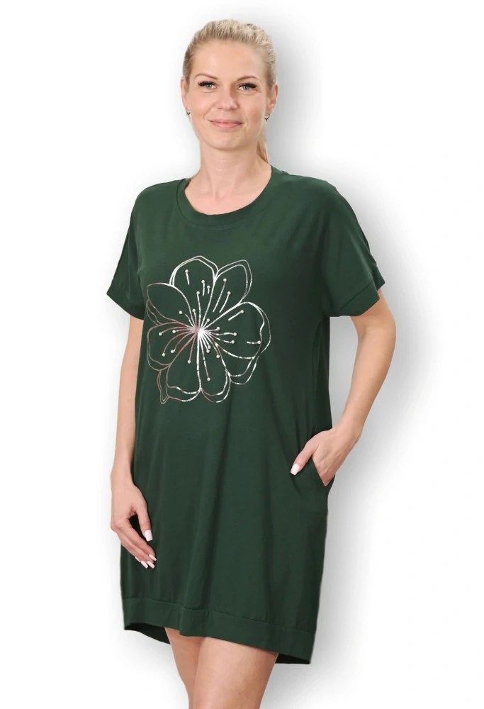 Dámské zelené letní šaty uni velikost L-XXL Q1635