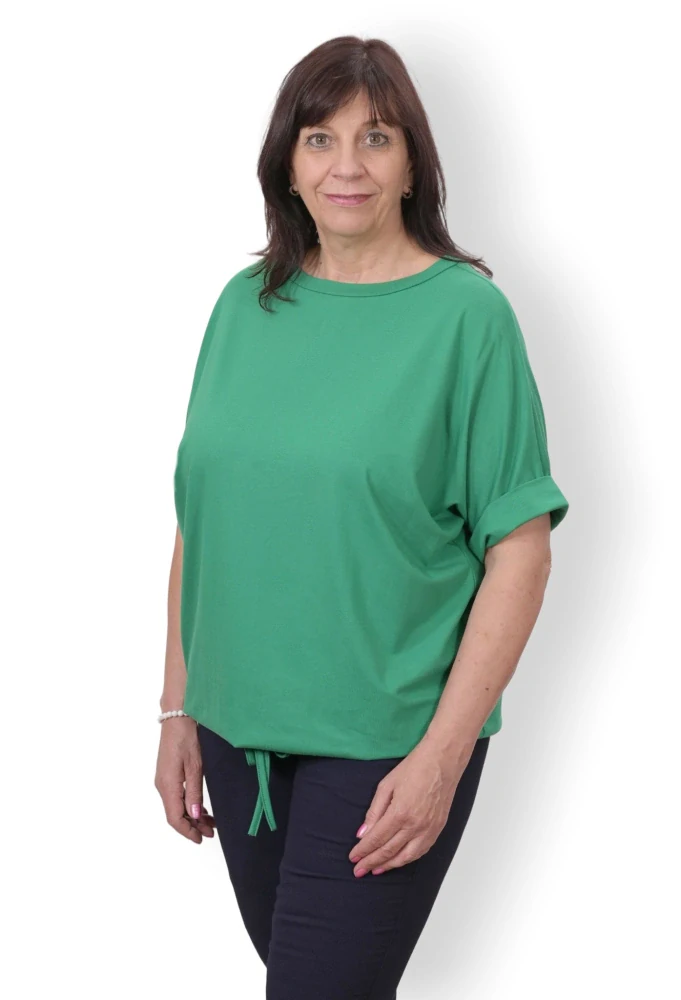 Dámské zelené triko nadměrná univerzální velikost XL - 3XL R1313