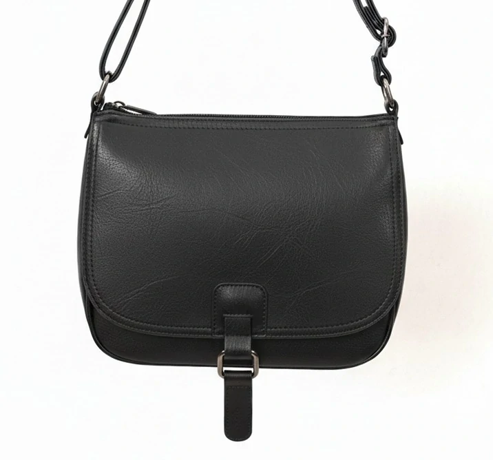 Dámská černá lovecká kabelka Tessra crossbody i na rameno N1485