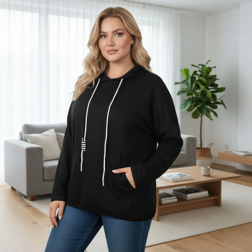 Dámská mikina Eli XL-XXXL - černá