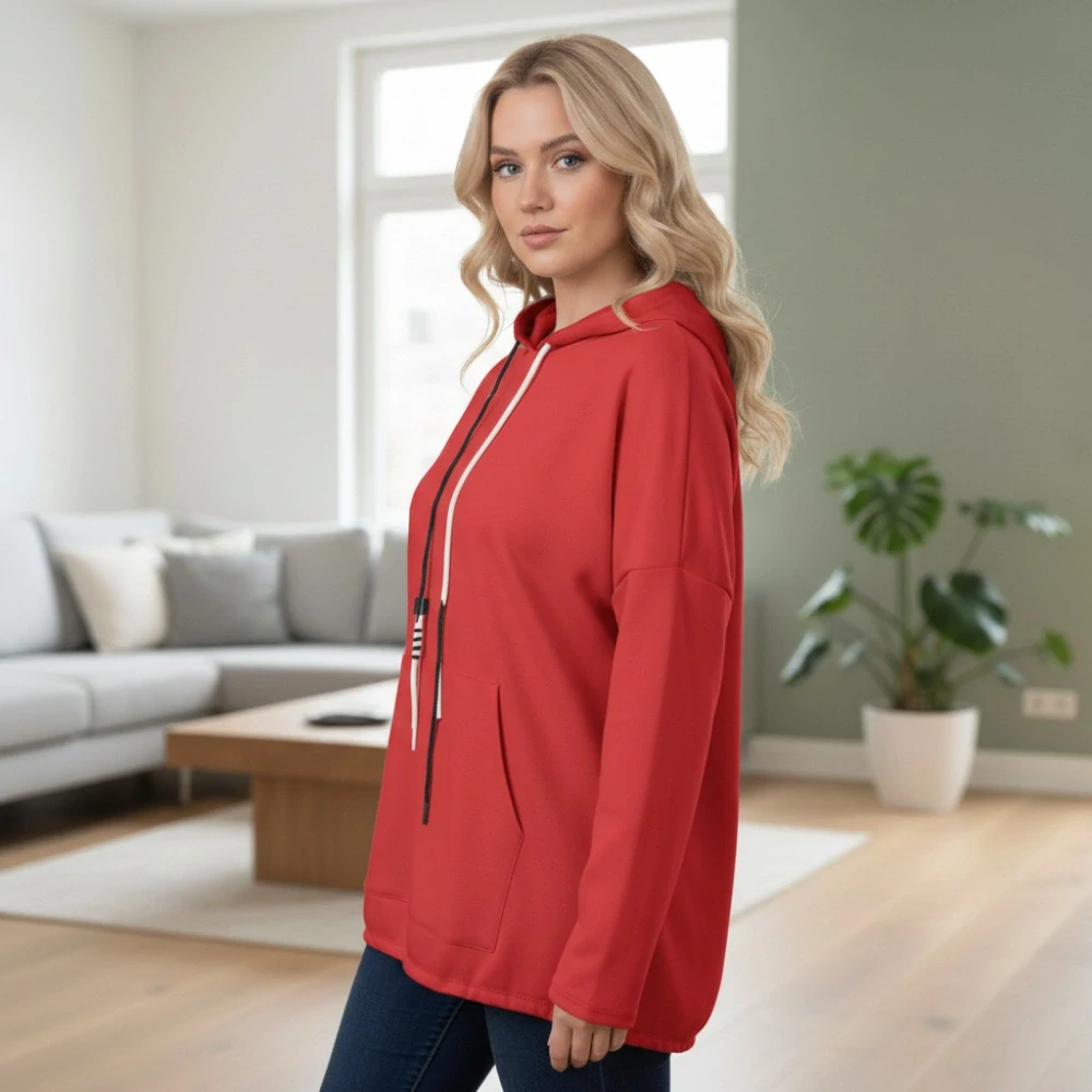 Dámská mikina Eli XL-XXXL - červená