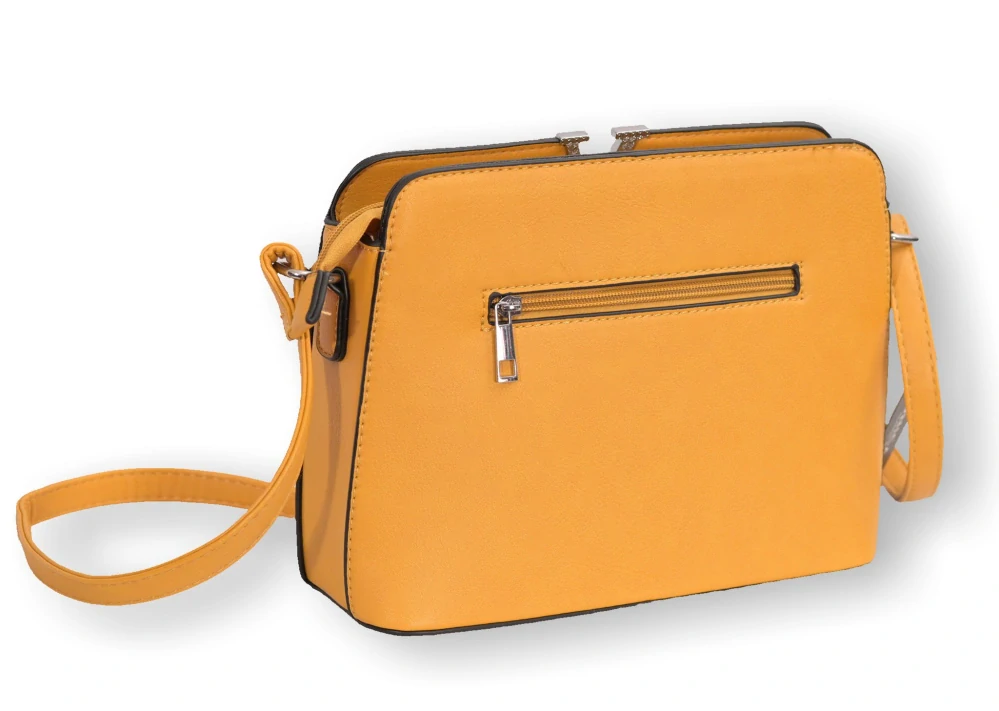 Dámská žlutá malá kabelka Monica & Co. crossbody i na rameno T1125