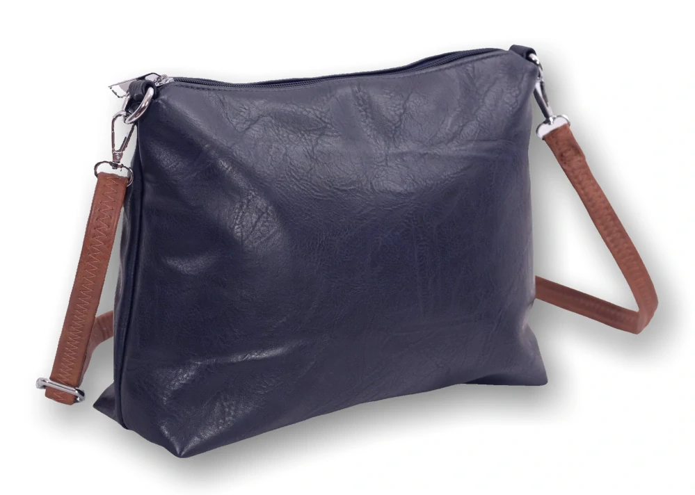 Malá dámská kabelka Pelletteria Beta tmavá modrá crossbody i na rameno T1127