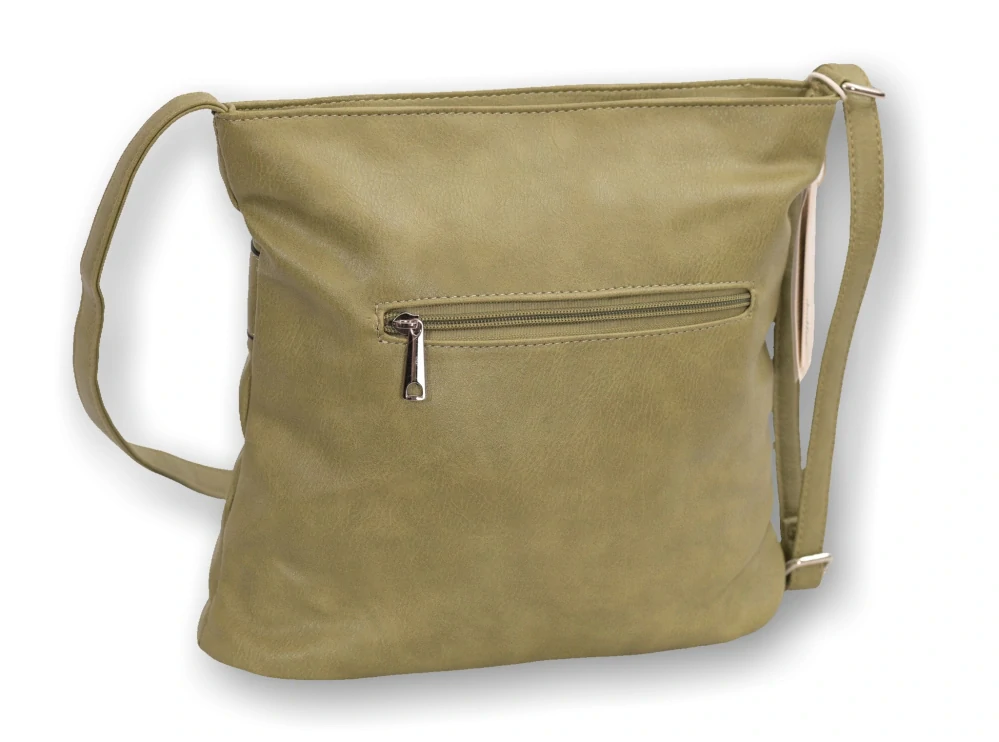 Dámská žluto zelená kabelka Dudlin na rameno i crossbody U1133