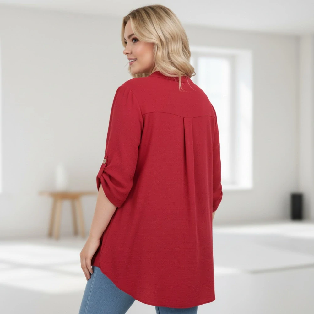 Dámská tunika Týna barva červená L1779