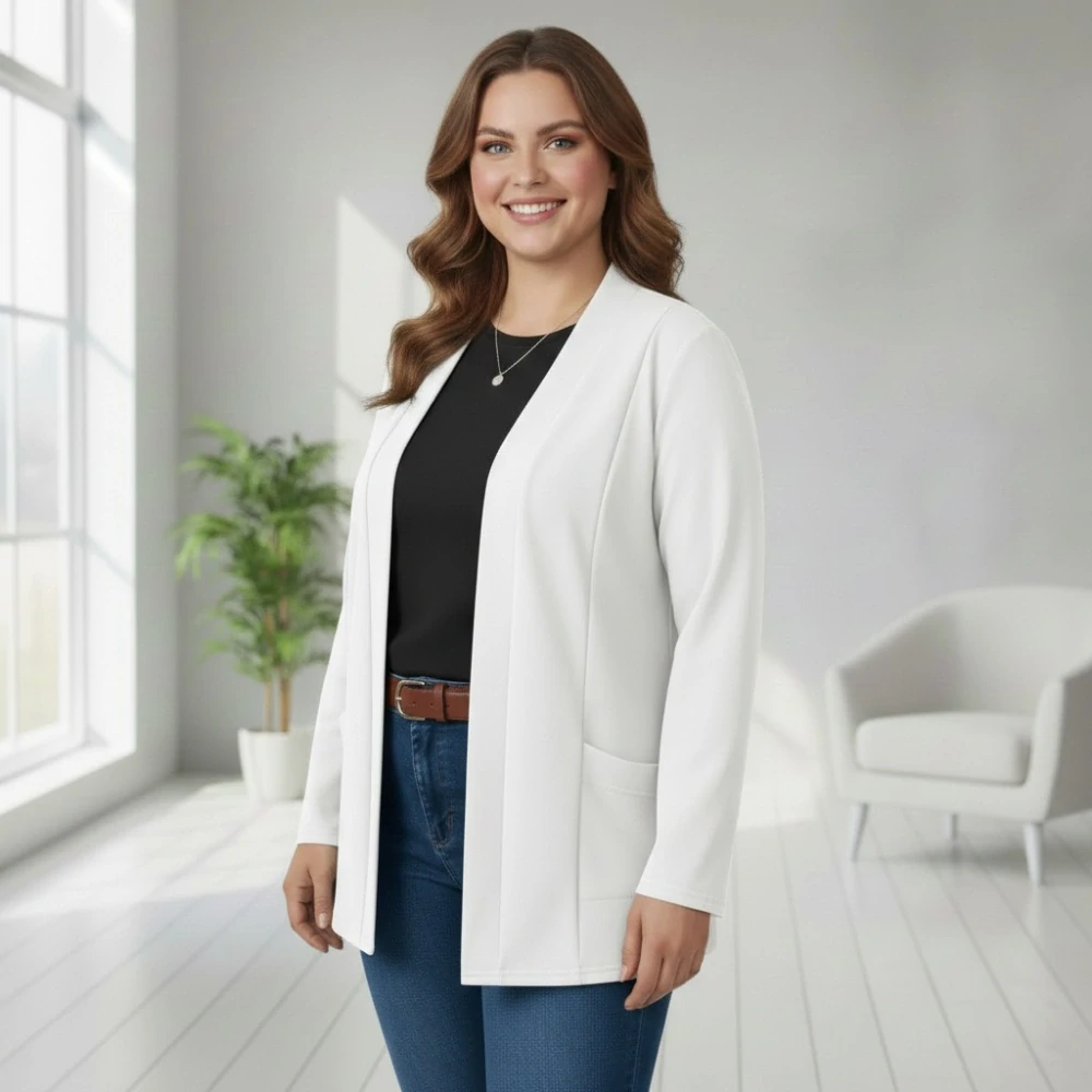 Dámský kardigan Sylwia bílý M3480