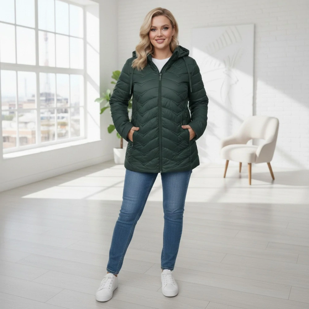 Dámská jarní bunda Ellen Rose zelená 958