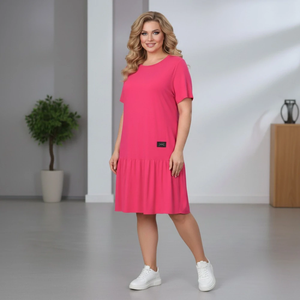 Dámské bavlněné šaty Sill růžové L657