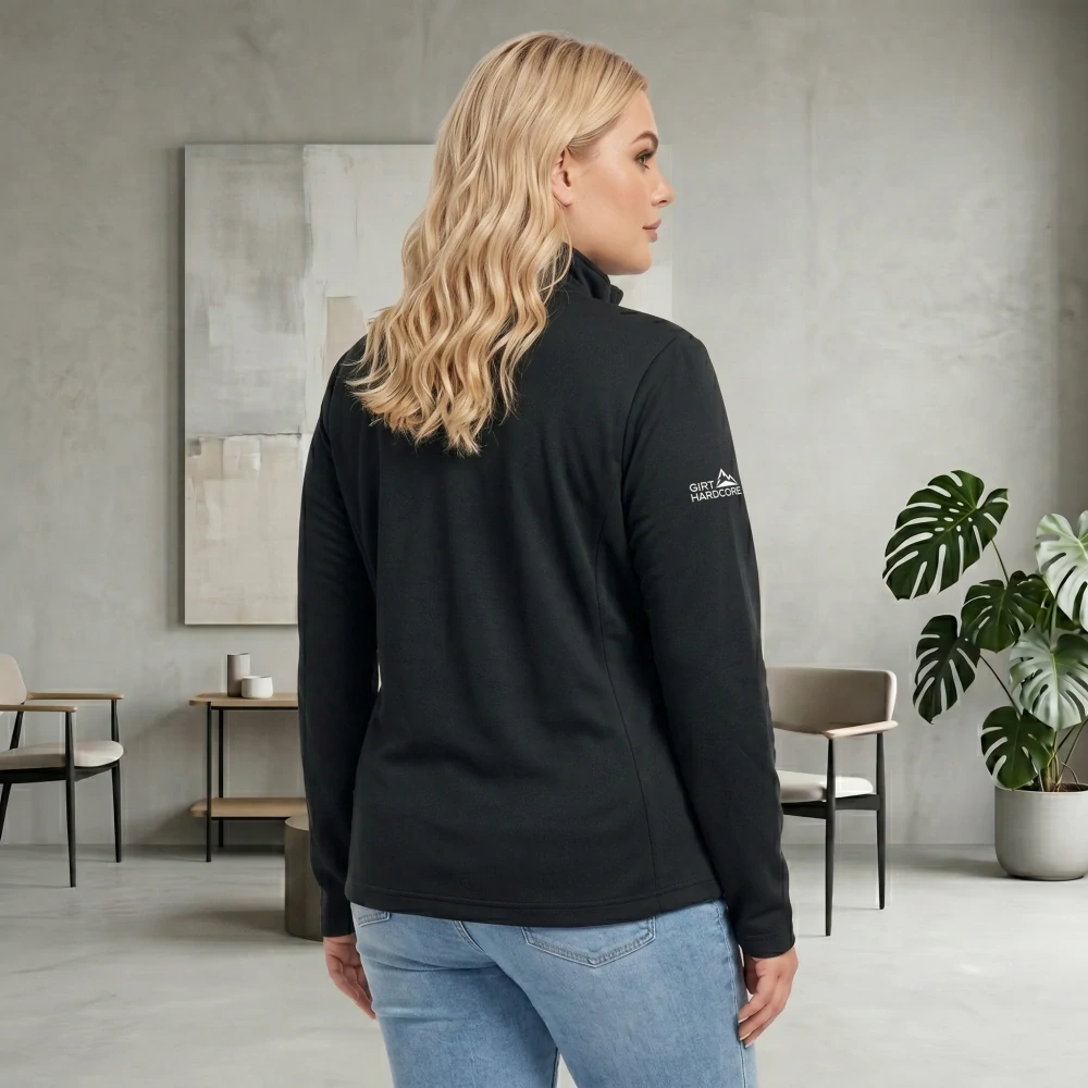 Dámská černá mikina Benter XL-4XL L1990