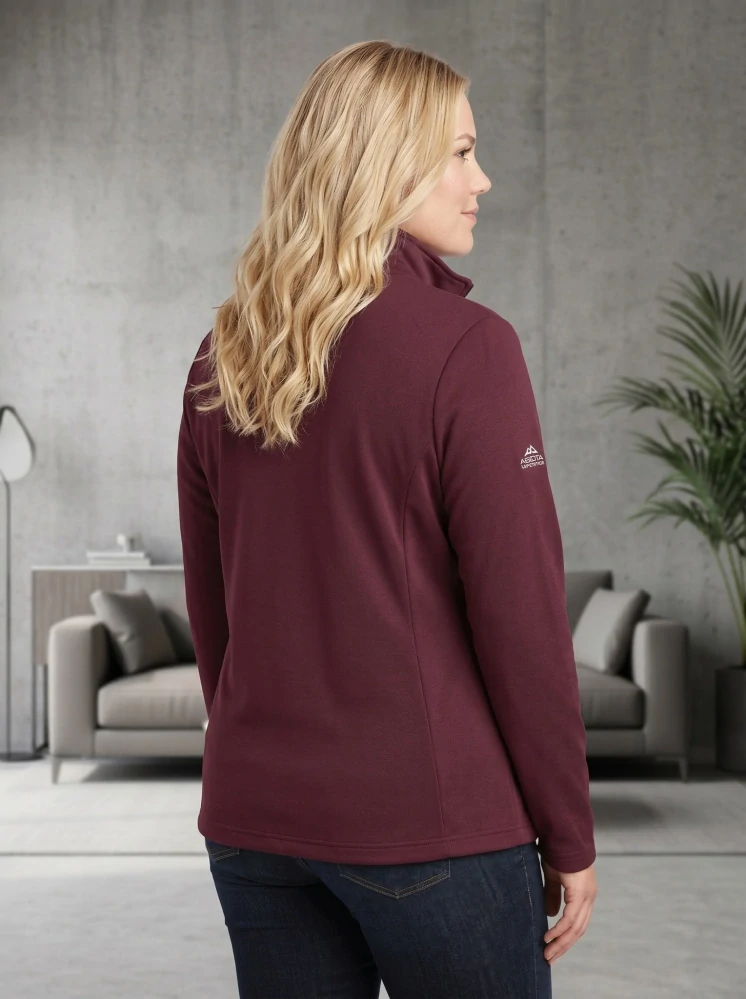 Dámská vínová mikina Benter XL-4XL L1992
