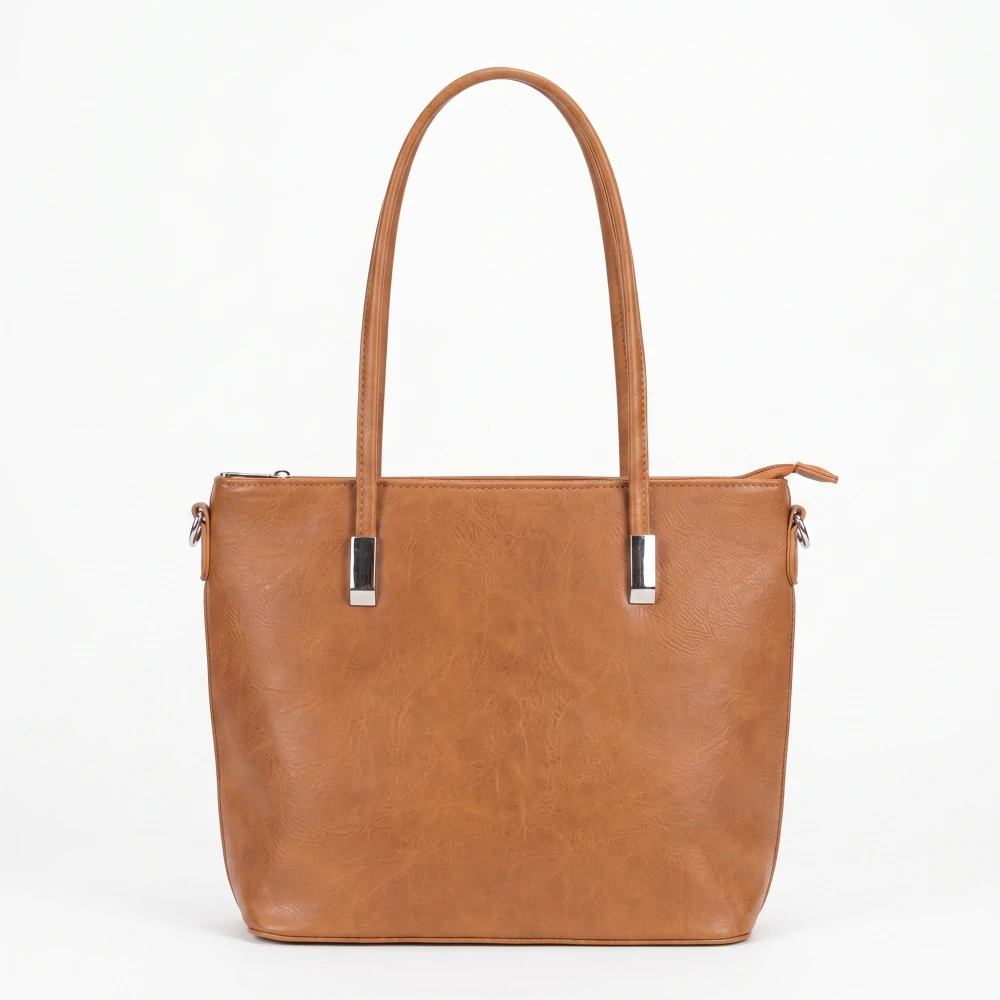 Hnědá kabelka Herisson ve dvou velikostech. L4886