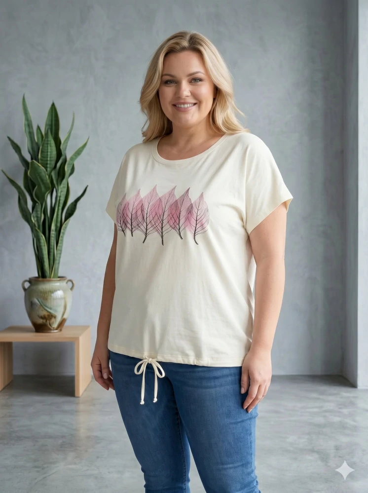 Dámské bavlněné světle žluté triko Lyn L-3XL L5994
